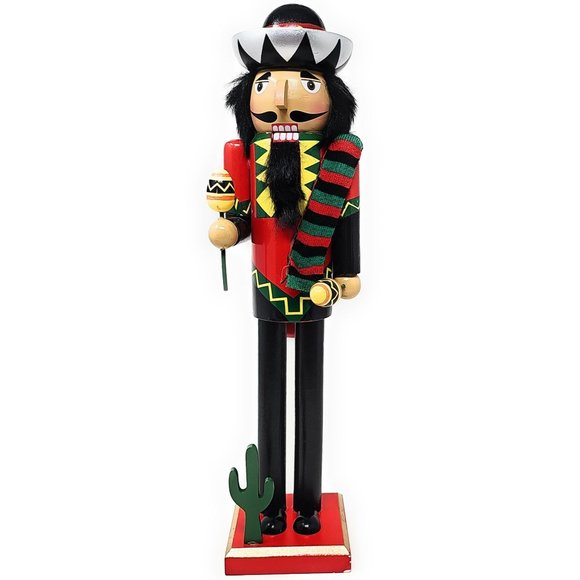 16" Mexican Fiesta Maraca Nutcracker - Christmas Gift - Picture 1 of 4